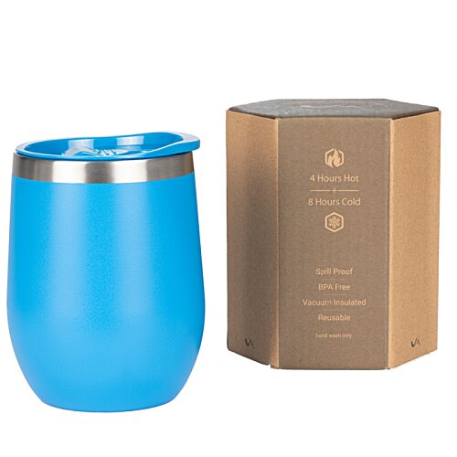 Additional Image 6 - a blue cup next to a brown box