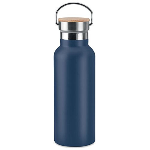 Additional Image 8 - a blue water bottle with a silver ring