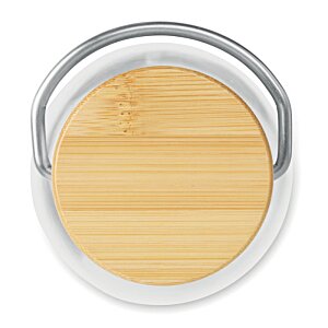 Additional Image 2 - a round wooden surface with a white circle