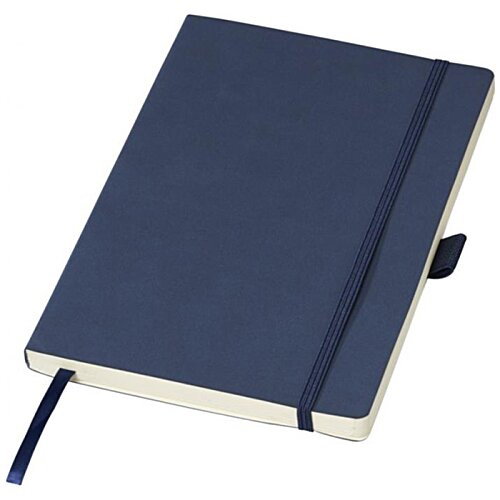 Additional Image 4 - a blue notebook with a black band