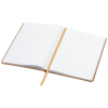 a white notebook with a pencil