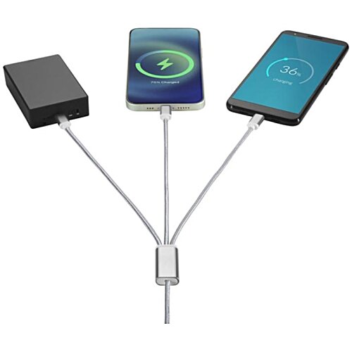 Additional Image 6 - a group of cell phones connected to a cable