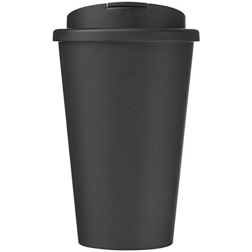 Additional Image 1 - a black plastic cup with a lid