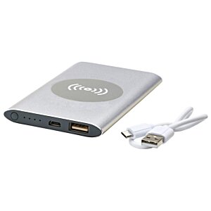 Additional Image 3 - a silver rectangular device with a white cord