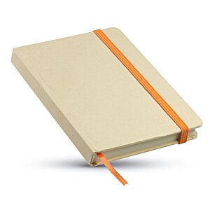 Additional Image 2 - a white notebook with orange band