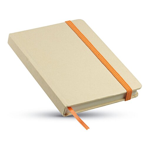 Additional Image 2 - a white notebook with orange band