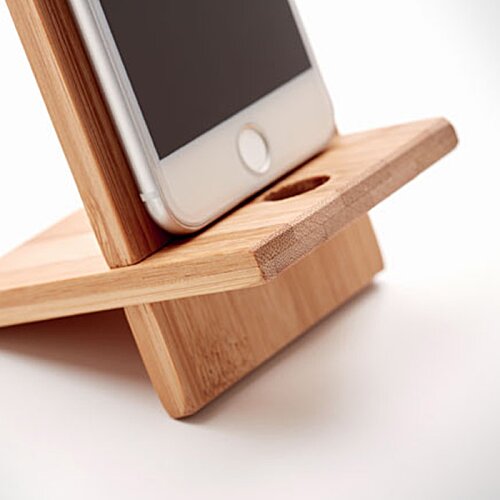 Additional Image 3 - a phone on a wooden stand