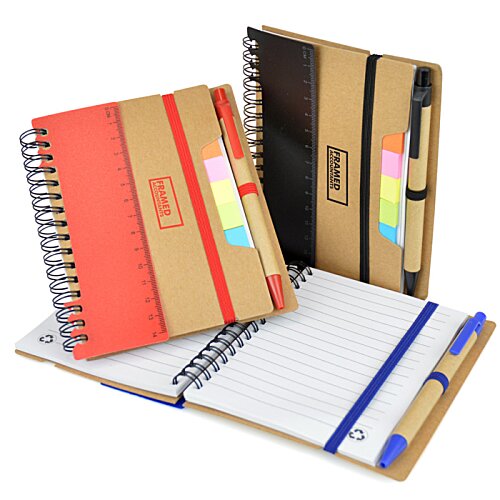 Additional Image 1 - a group of notebooks with different colored strips