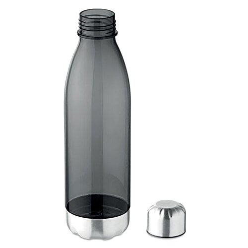 Additional Image 1 - a black plastic bottle with a silver cap