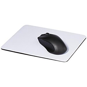Additional Image 2 - a black computer mouse on a white pad