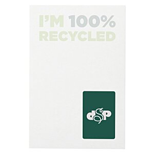 Additional Image 1 - a white recycle sign with green rectangle and white text
