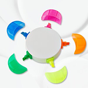 Additional Image 1 - a white circle with colorful fan blades