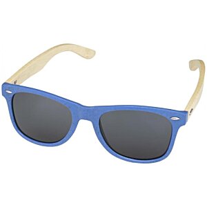 Additional Image 1 - a blue sunglasses with black lenses