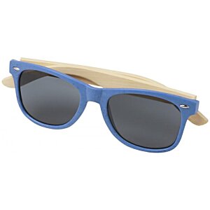 Additional Image 2 - a blue sunglasses with black lenses