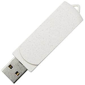 Additional Image 2 - a white usb flash drive
