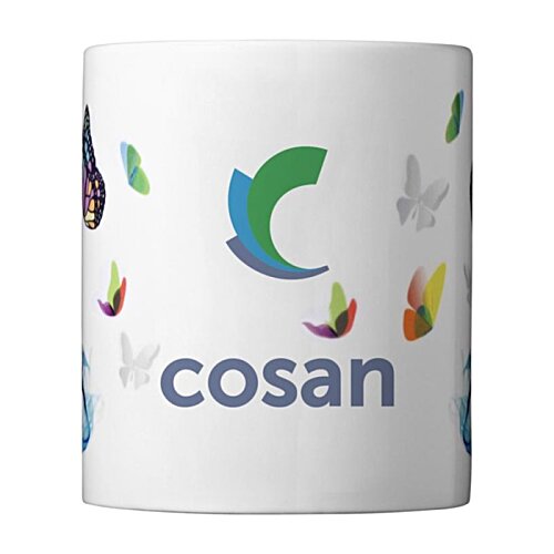 Additional Image 1 - a white mug with colorful designs