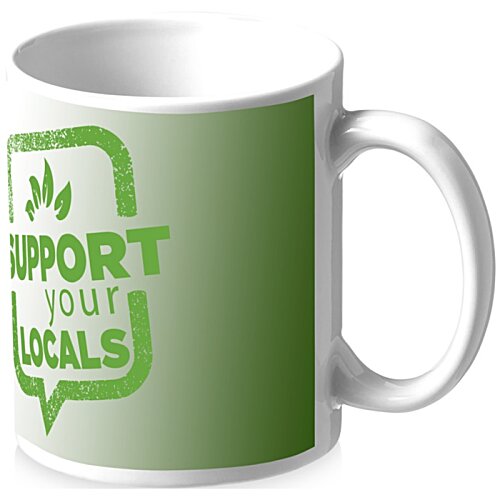Additional Image 3 - a green mug with a white handle