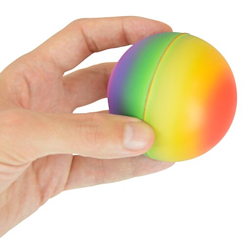 Additional Image 3 - a hand holding a rainbow colored ball