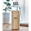 View Image 5 of 7 of Utah Glass Water Bottle with Jute Pouch