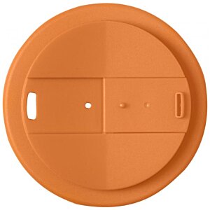 Additional Image 2 - a round orange plastic lid