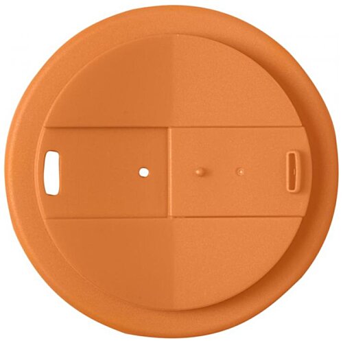 Additional Image 2 - a round orange plastic lid