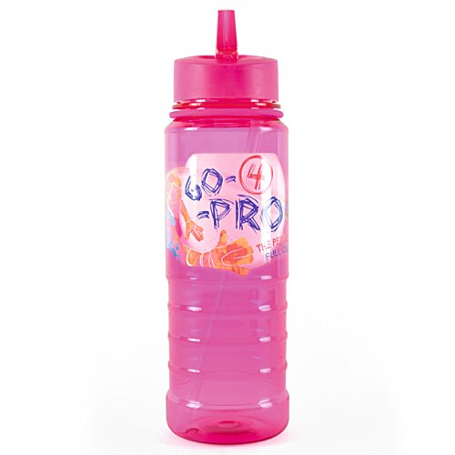 Additional Image 1 - a pink bottle with a straw