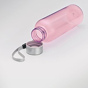 Additional Image 2 - a pink plastic bottle with a silver measuring tape