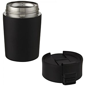 Additional Image 1 - a black and silver thermos