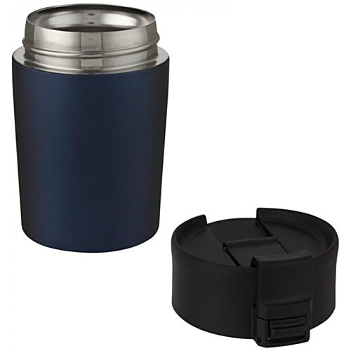 Additional Image 3 - a blue and silver thermos