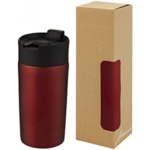 Additional Image 3 - a red and black coffee mug and a box