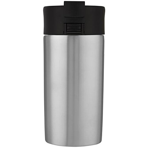 Additional Image 4 - a silver and black water bottle