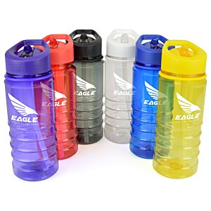 Additional Image 1 - a group of colorful plastic water bottles