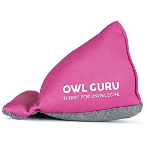 Additional Image 3 - a pink beanie with white text