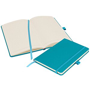 Additional Image 3 - a blue notebook with a blue strap