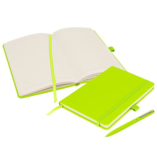 Additional Image 1 - a green notebook and pen