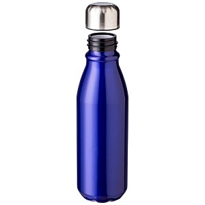 Additional Image 2 - a blue water bottle with a cap