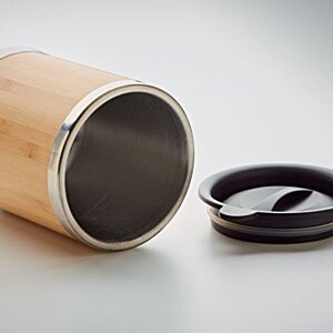 Additional Image 3 - a wooden container with a black lid