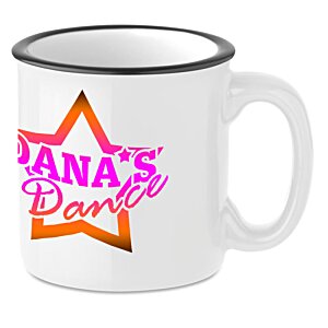 Additional Image 2 - a white mug with a star and pink text
