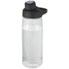 a water bottle with a black lid