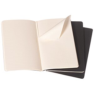 Additional Image 1 - a stack of black and white notebooks