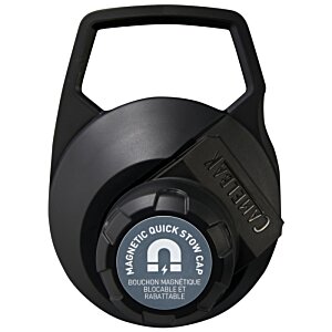 Additional Image 4 - a black kettlebell with a blue circle