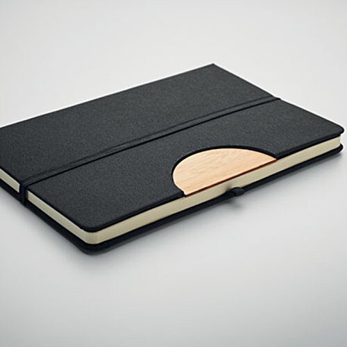 Additional Image 6 - a black and tan notebook