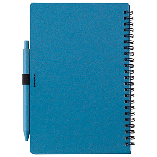 Additional Image 3 - a blue notebook with a black pen