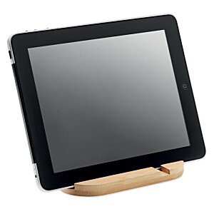 Additional Image 4 - a black screen on a wooden stand