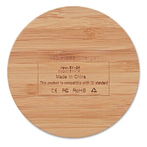 Additional Image 3 - a circular wood surface with black text