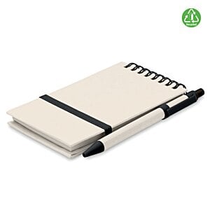 Additional Image 4 - a white notepad with black band