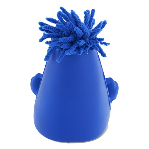 Additional Image 5 - a blue toy head with a fluffy hair