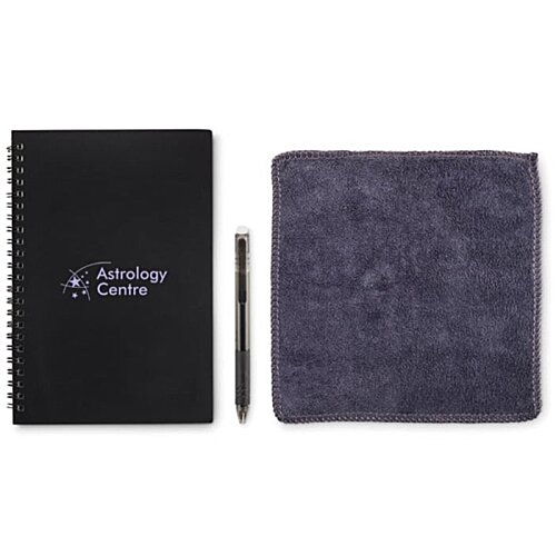 Additional Image 1 - a black notebook and a roll of paint