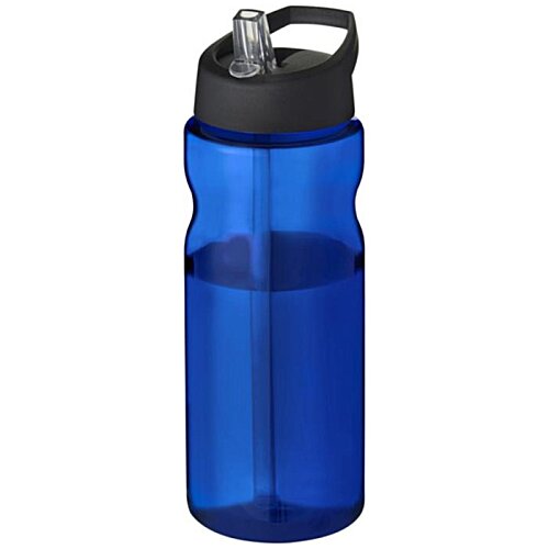 Additional Image 4 - a blue water bottle with a black lid