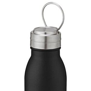 Additional Image 5 - a black and silver water bottle